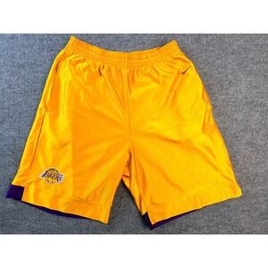 Nike Los Angeles Lakers Shorts Mens‎ Large Gold Purple Basketball NBA Vintage